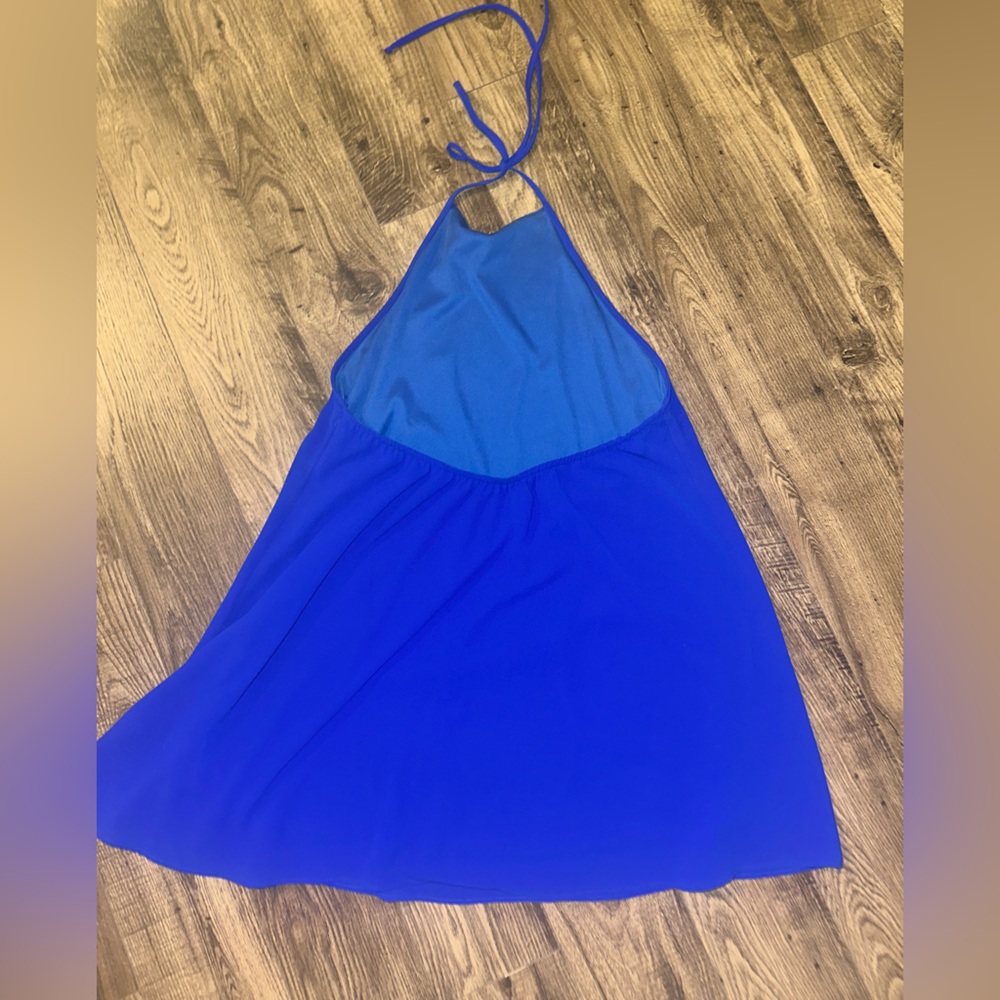 Show Me Your Mumu Katy Halter Dress- royal blue